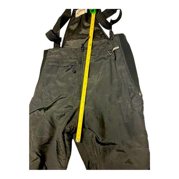 Obermeyer Ski Bib Overalls Obermeyer Wimen Sz 12 Black Snow Pants Vintage - Picture 11 of 11